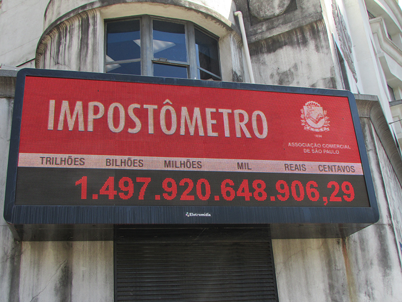 Impostômetro da ACSP atinge R$ 1,5 trilhão hoje às 11h40