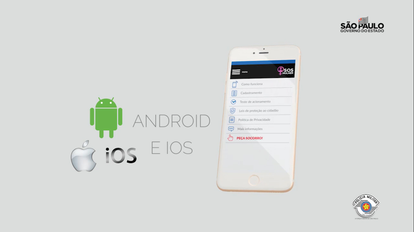Governo de São Paulo lança aplicativo SOS Mulher