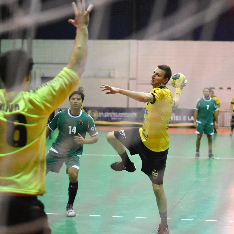 Seleção Brasileira  de Handebol  Masculino faz clínicas esportivas