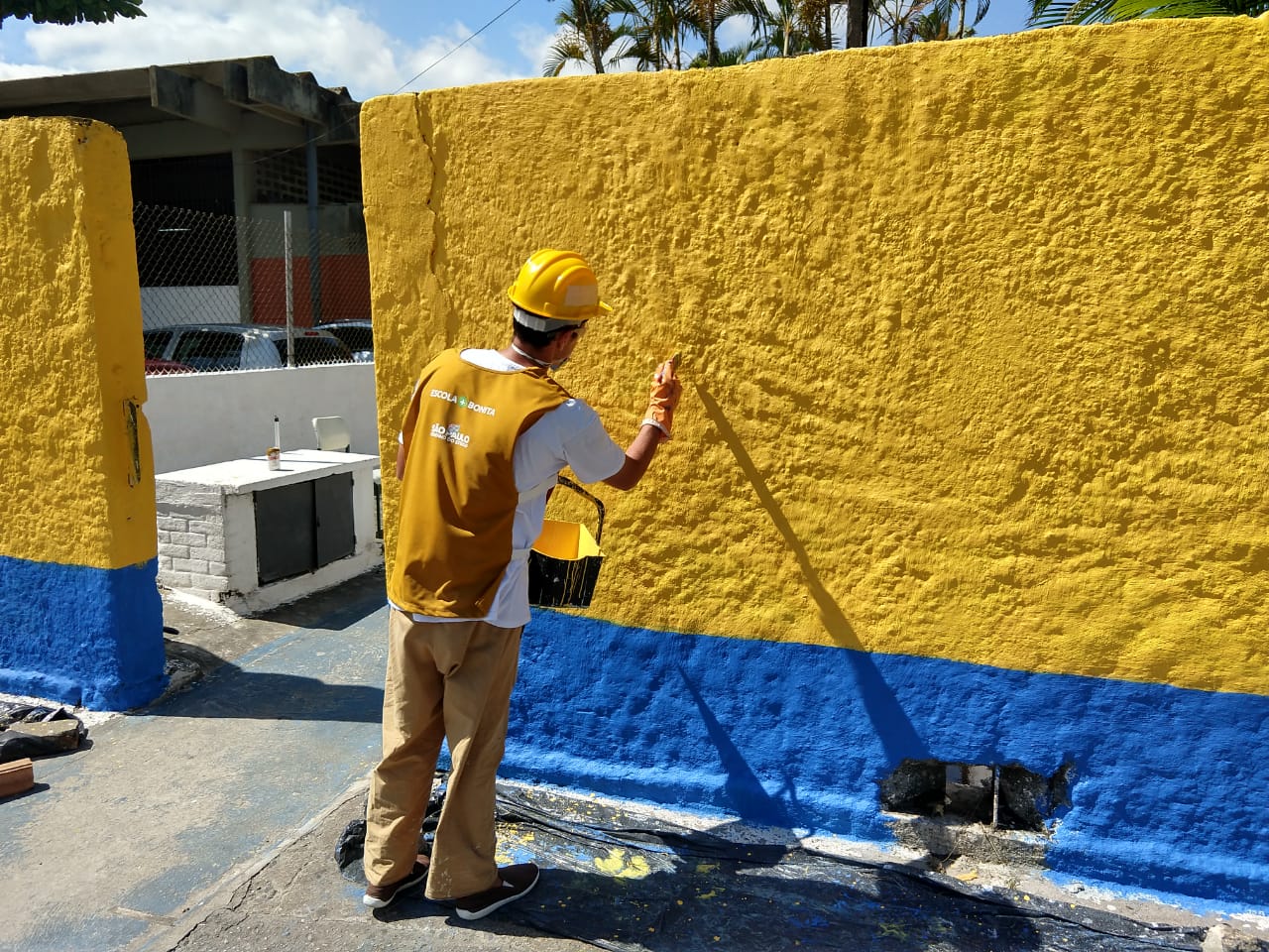 Presos do CPP de Tremembé iniciam pintura em nova  escola de Pinda