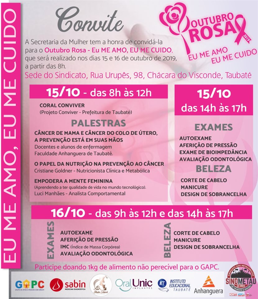 EVENTOS DE OUTUBRO