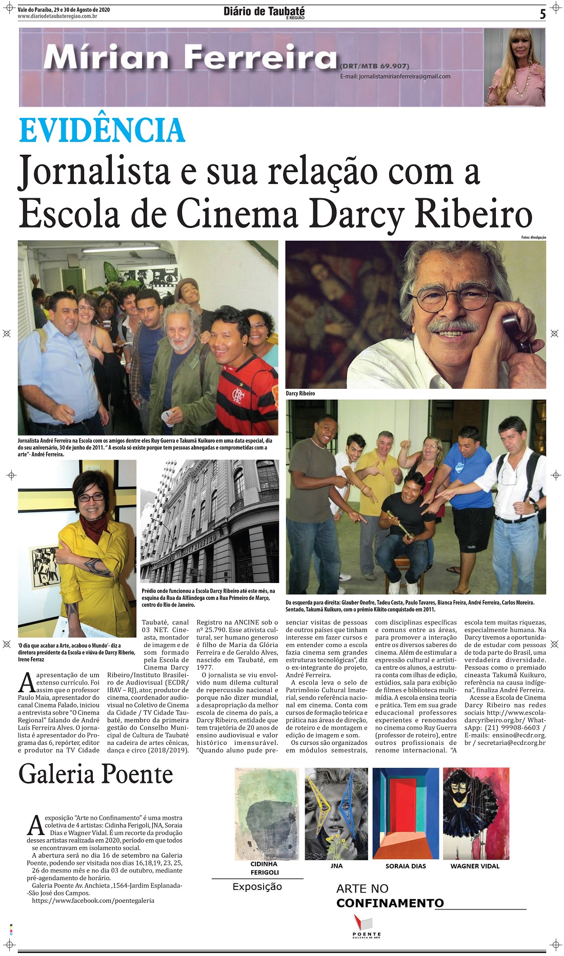 Notícias • Escola de Cinema Darcy Ribeiro